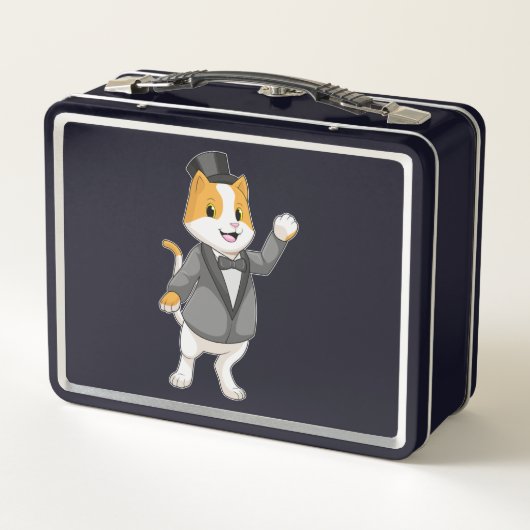 Kat als bruidegom met lint (Achterkant)