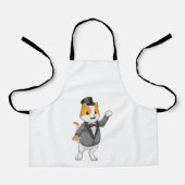Kat als bruidegom met lint schort (Voorkant)