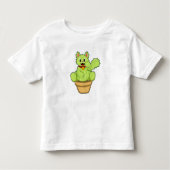 Kat als Cactus Kinder Shirts (Voorkant)