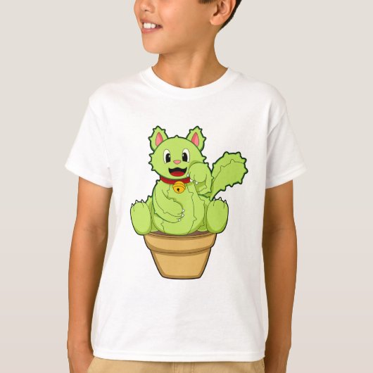 Kat als Cactus T-shirt (Voorkant)
