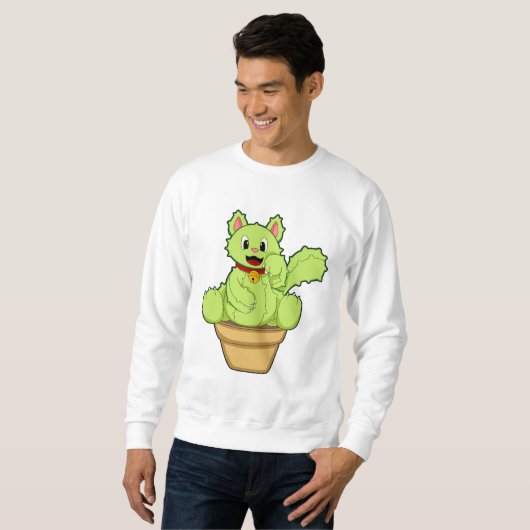 Kat als Cactus Trui (Voorkant volledig)