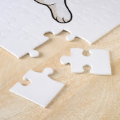 Kat als Cook met kookplatform en muffin Legpuzzel (Zijkant)