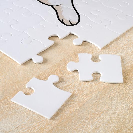 Kat als Cook met kookplatform en muffin Legpuzzel (Zijkant)