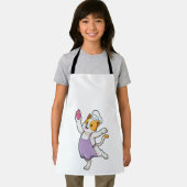 Kat als Cook met kookplatform en muffin Schort (Insitu)