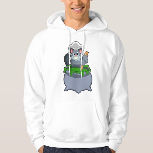 Kat als Cook met Magische beweging Hoodie (Voorkant)