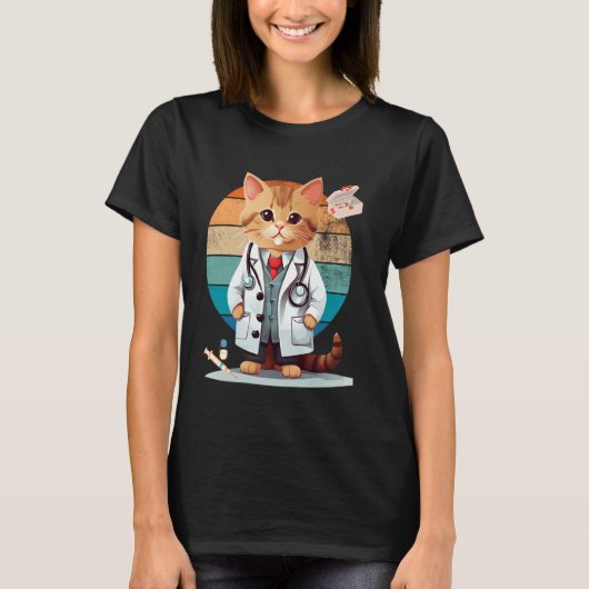 Kat Als Dokter T-shirt (Voorkant)