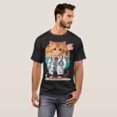 Kat als dokter t-shirt (Voorkant volledig)