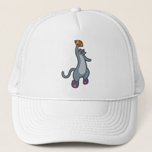 Kat als Football speler met Football Trucker Pet