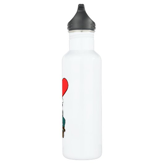 Kat als grond met hartballon waterfles  (Rechts)