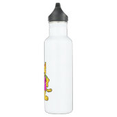 Kat als handballspeler met handbal waterfles  (Rechts)