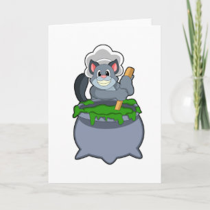 Kat als Kok met Toverdrank Kaart