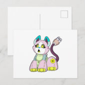 Kat als Robot Briefkaart (Voorkant / Achterkant)
