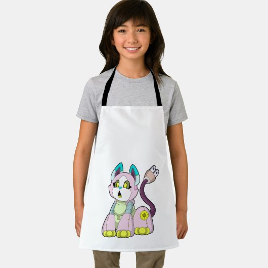 Kat als Robot Schort (Insitu)