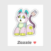 Kat als Robot Sticker (Vel)