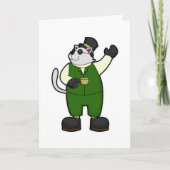 Kat als room met koffie en Pet Kaart (Voorkant)