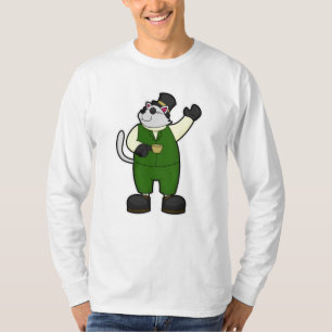 Kat als room met koffie en Pet T-shirt