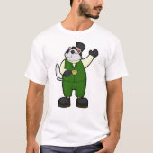 Kat als room met koffie en Pet T-shirt (Voorkant)