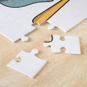 Kat als Tovenaar met Magische kaart & Pet Legpuzzel (Zijkant)