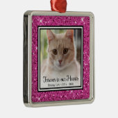 Kat 'Altijd in Onze Hart'  Metalen Ornament (Rechts)