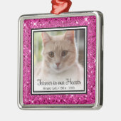 Kat 'Altijd in Onze Hart'  Metalen Ornament (Links)