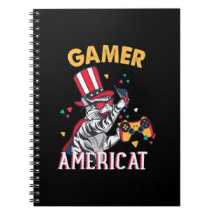 Kat Americat 4 juli American Gamer Notitieboek