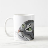 Kat Animal Eyes Pet Koffiemok (Links)