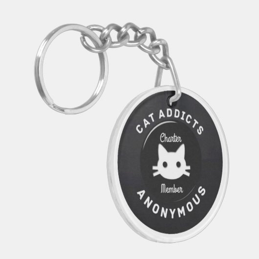 Kat Anonymous Sleutelhanger (Voorkant Links)