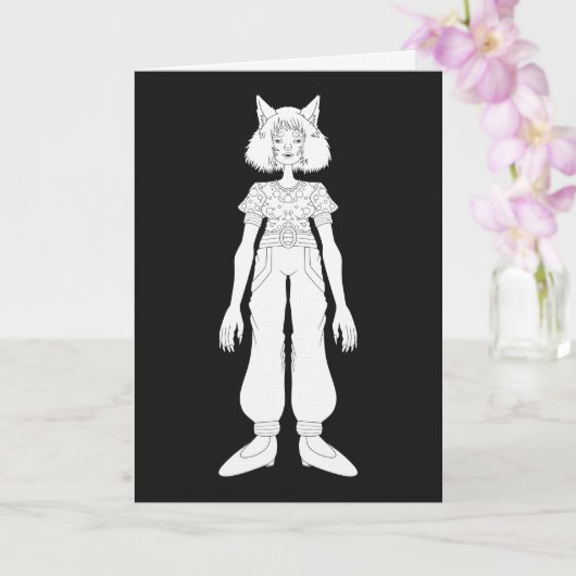 Kat Anthro Kaart (Orchidee)
