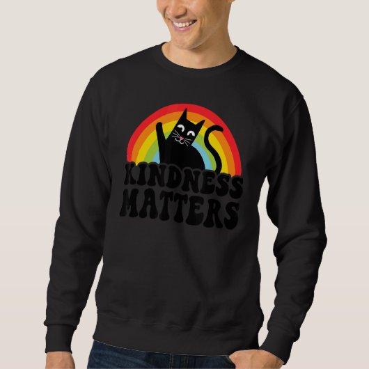 Kat anti-pendelregenboogknijpjes trui (Voorkant)
