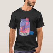 Kat Antidepressiva Keukenkatten  T-shirt (Voorkant)