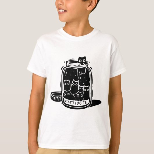 Kat Antidepressivum Cattidote Pot Funny Kat Grappi T-shirt (Voorkant)