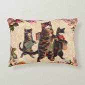 Kat   Antiek Kittens Decoratief Kussen (Voorkant)