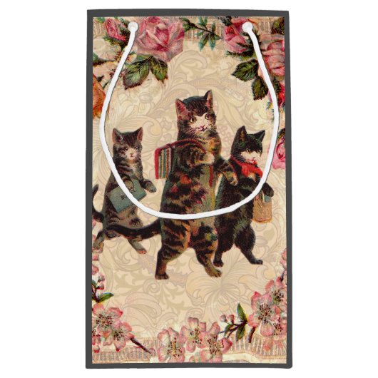 Kat   Antiek Kittens Klein Cadeauzakje (Achterkant)