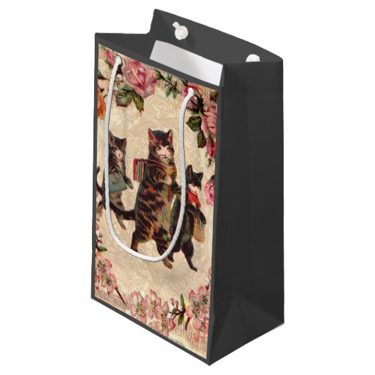 Kat   Antiek Kittens Klein Cadeauzakje (Voorkant Gekanteld)