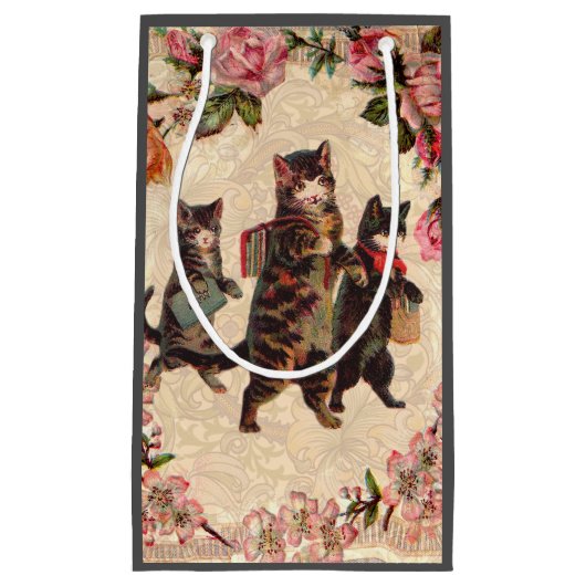 Kat   Antiek Kittens Klein Cadeauzakje (Voorkant)