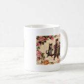 Kat   Antiek Kittens Koffiemok (Voorkant rechts)