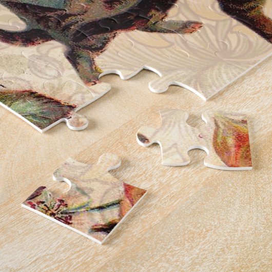 Kat   Antiek Kittens Legpuzzel (Zijkant)