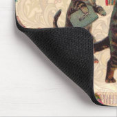 Kat   Antiek Kittens Muismat (Hoek)