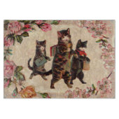 Kat Antiek Kittens Snijplank (Voorkant)