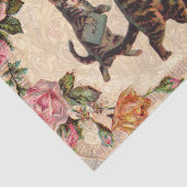 Kat   Antiek Kittens Tissuepapier (Detail)