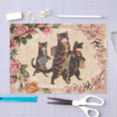 Kat   Antiek Kittens Tissuepapier (Craft)