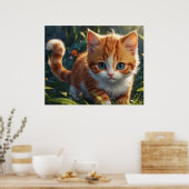 *~* Kat AP68 5:4 katje kat klaar Poster (Keuken)