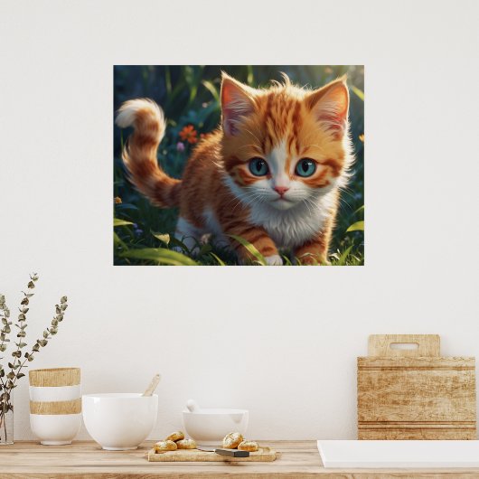 *~* Kat AP68 5:4 katje kat klaar Poster (Keuken)