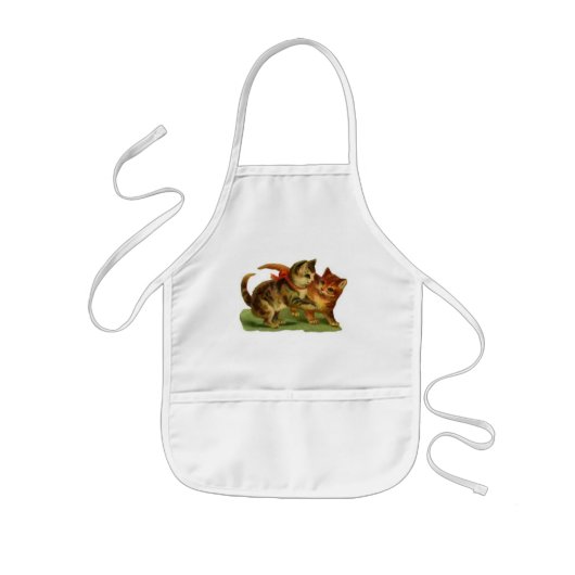  Kat apron Kinder Schort (Voorkant)
