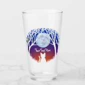 Kat Art Glasses, gepersonaliseerd voor vetkatten Glas (Voorkant)