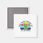 Kat art het beste in het leven magneet (Voorkant / Achterkant)