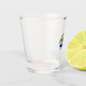 Kat art het beste in het leven shot glas (Links)