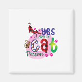 Kat Art I A Cat Person Magneet (Voorkant)