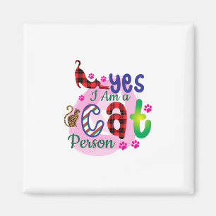 Kat Art I A Cat Person Magneet