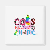 Kat Art Katten Bless Home_2 Magneet (Voorkant)